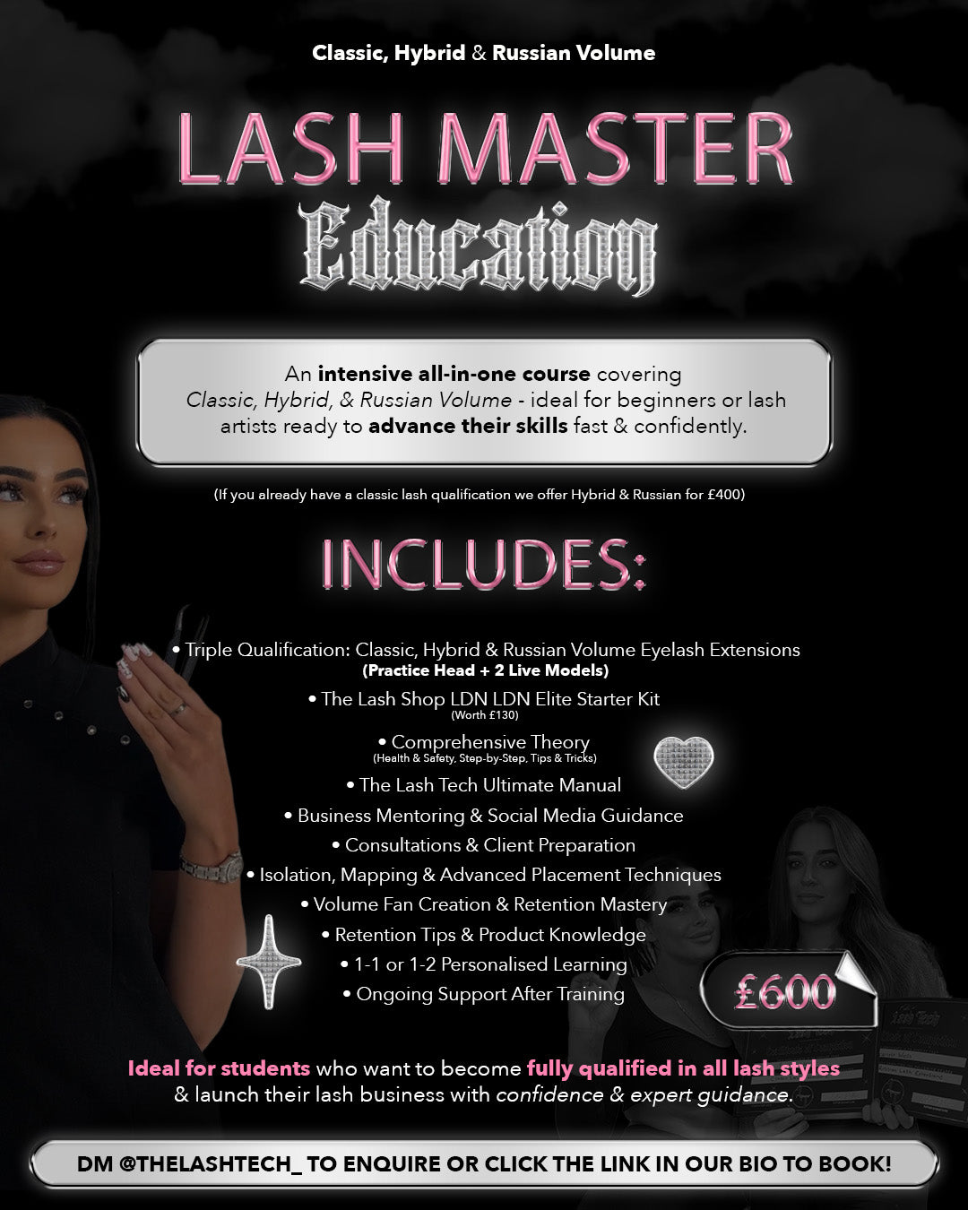 Lash Master Education — Classic, Hybrid & Russian